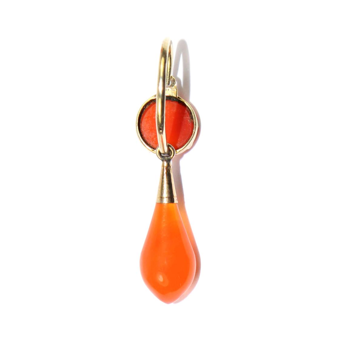 Georgian Carnelian Drop Earrings circa 1820