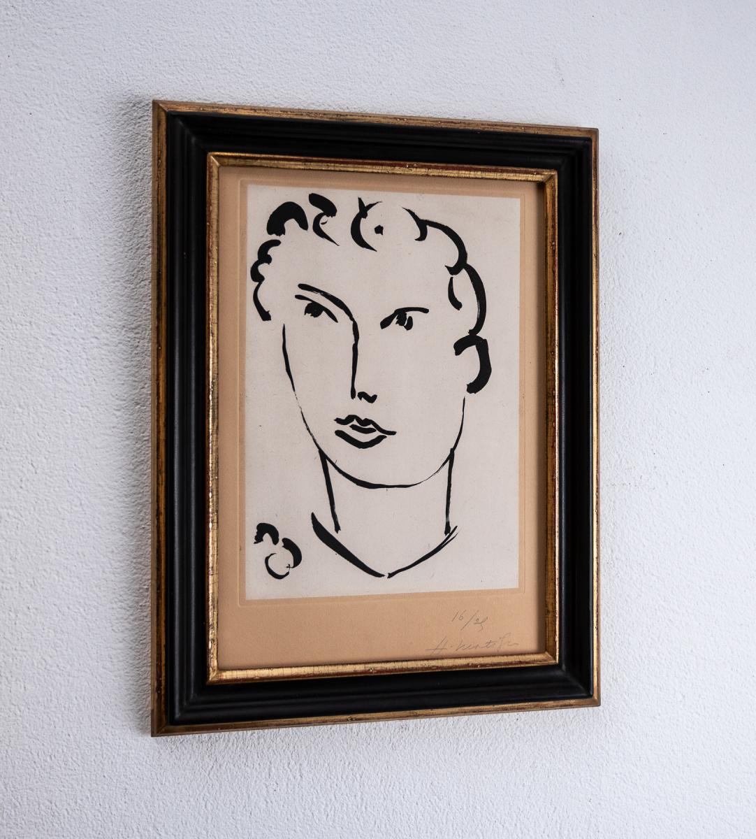 Henri Matisse Garçon aux cheveux bouclés