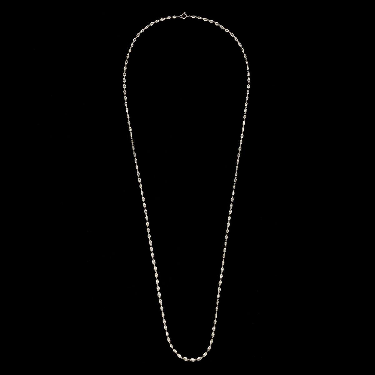 Hancocks Briolette Diamond And Platinum Necklace Set With 22.99cts