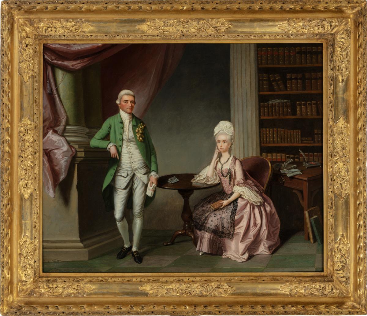 Portrait of John Cobbold (1746-1835) and his wife, Elizabeth by Benjamin Wilson