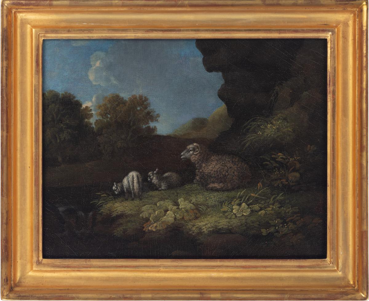 Sheep resting in a landsape (Pair), James Lambert (Lewes 1725-1788)