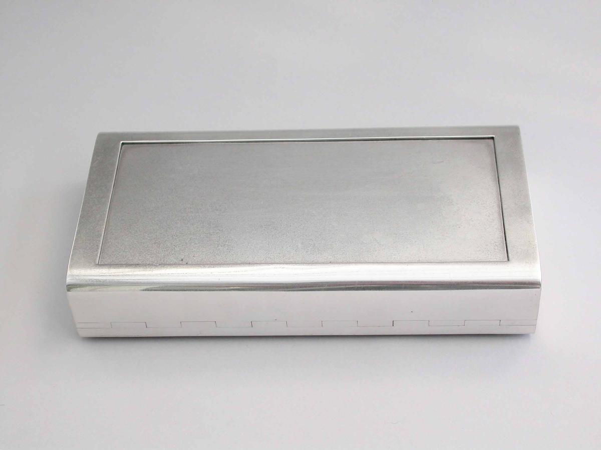 modern silver and silver-gilt box