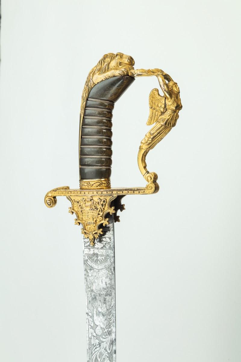 A fine presentation sword given to Lieutenant Charles Peake