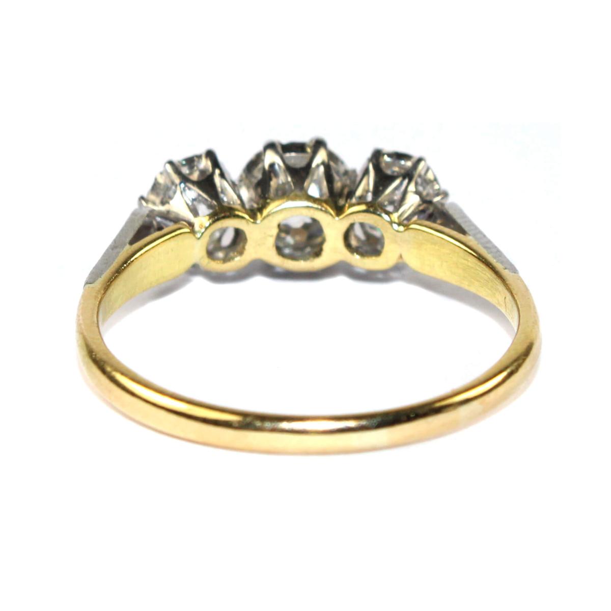 Edwardian Diamond 3 Stone Ring circa 1920