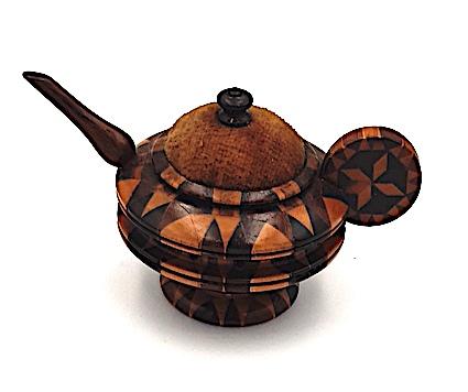 Tunbridge Ware Teapot Pincushion