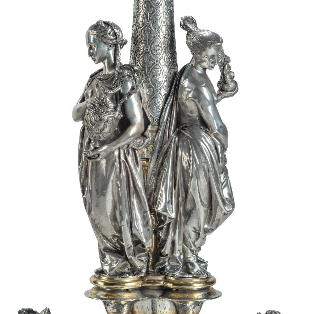 A Centrepiece Presented to Thomas Fairbairn for Organising the 1857 Manchester Art Treasures Exhibition