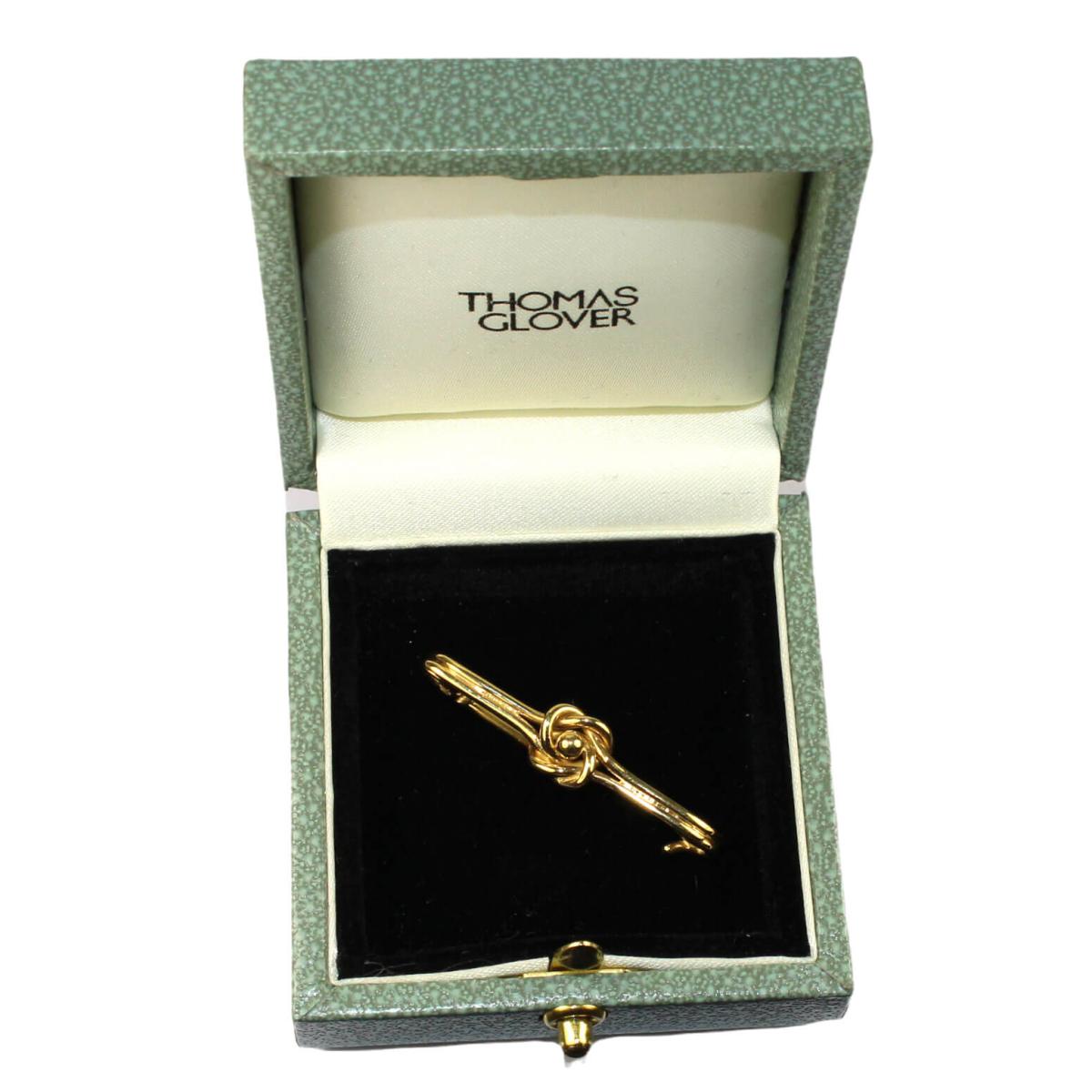 Edwardian Gold Knot Stock Pin circa 1905