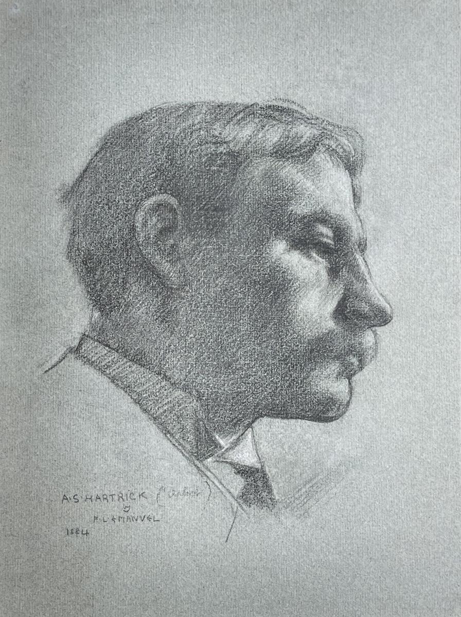 Frank Lewis Emanuel, 1884 Portrait of Archibald Hartrick