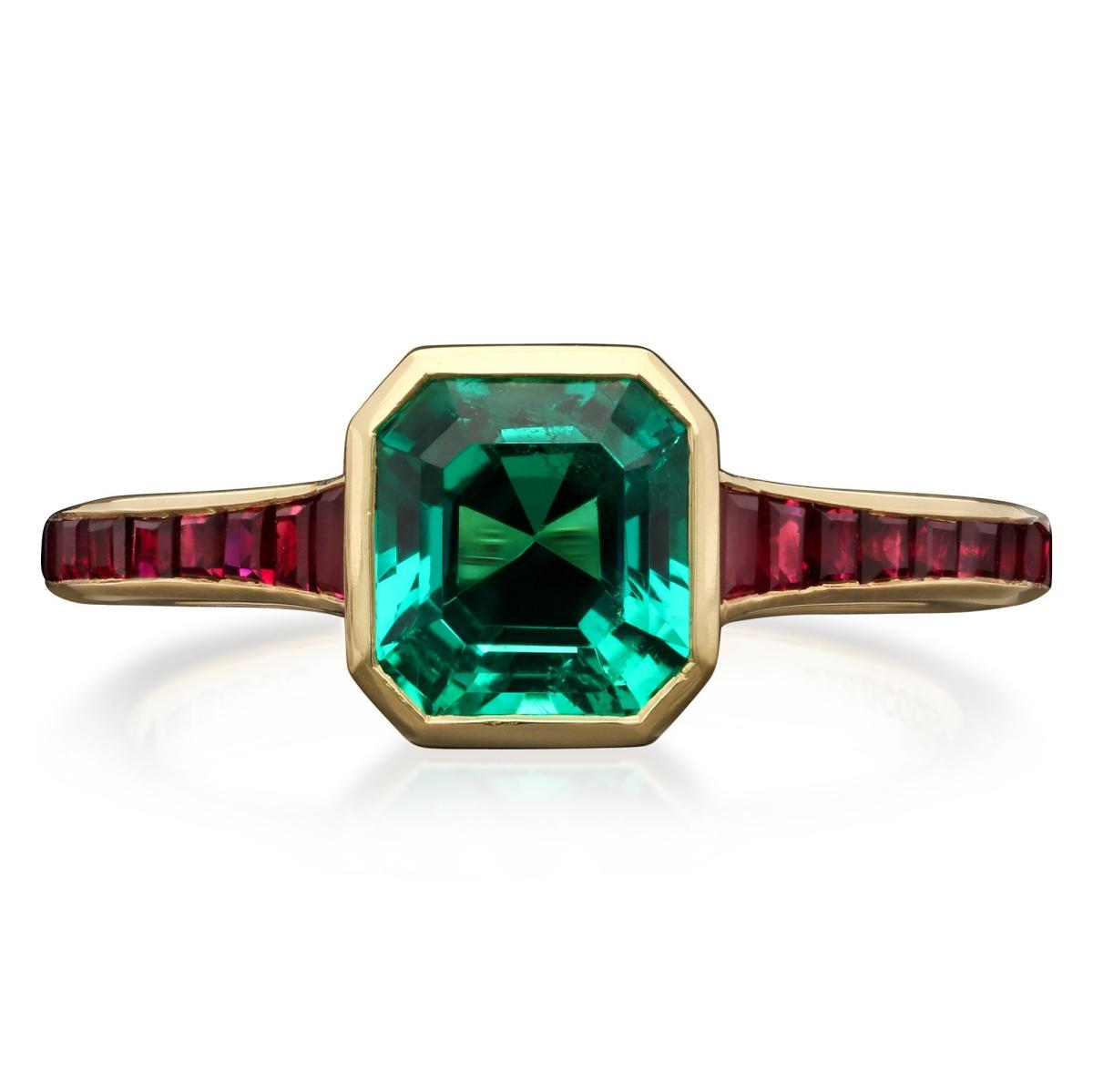 emerald and ruby ring