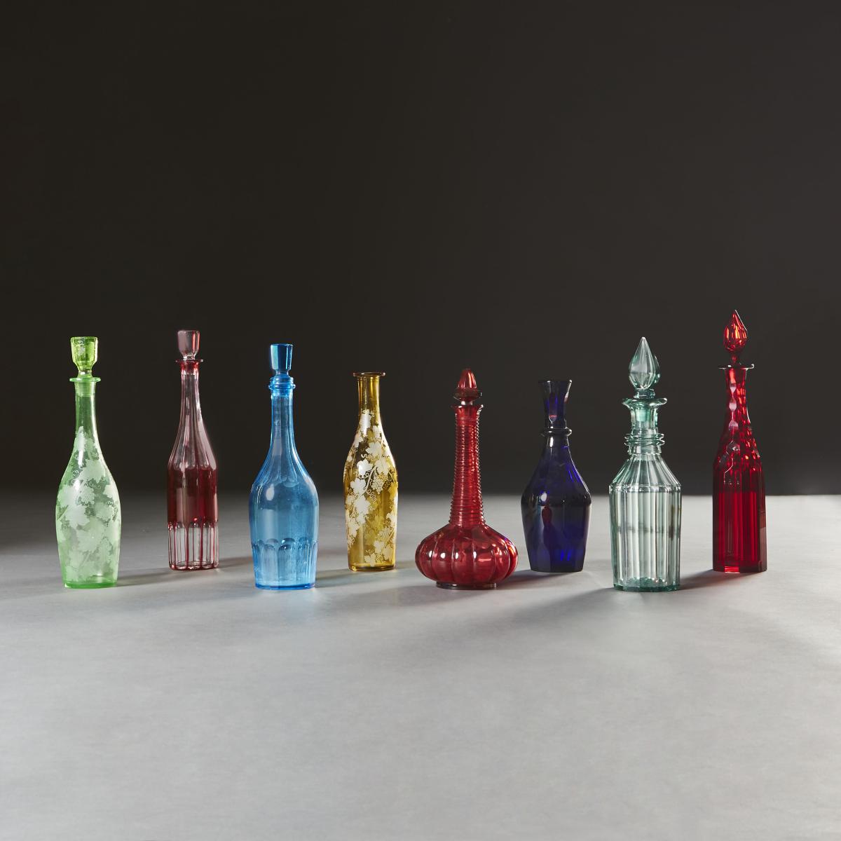 A Group of 19th Century Spirit Bottles and Decanters