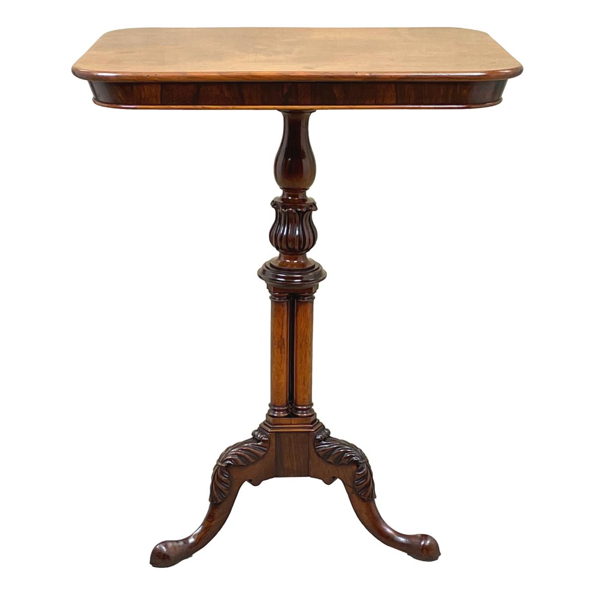 Regency Walnut Lamp Table