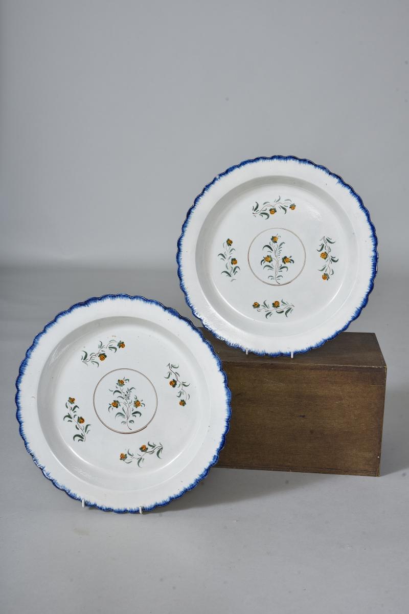 Pearlware pottery platters
