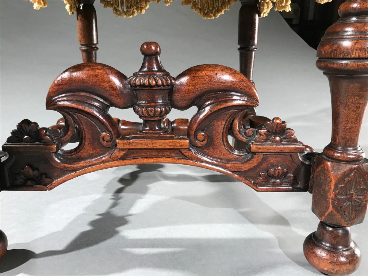 Set of Four 18th Century Finely Carved Walnut Chairs