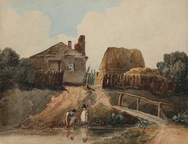 David Cox (1783-1859), Collecting water