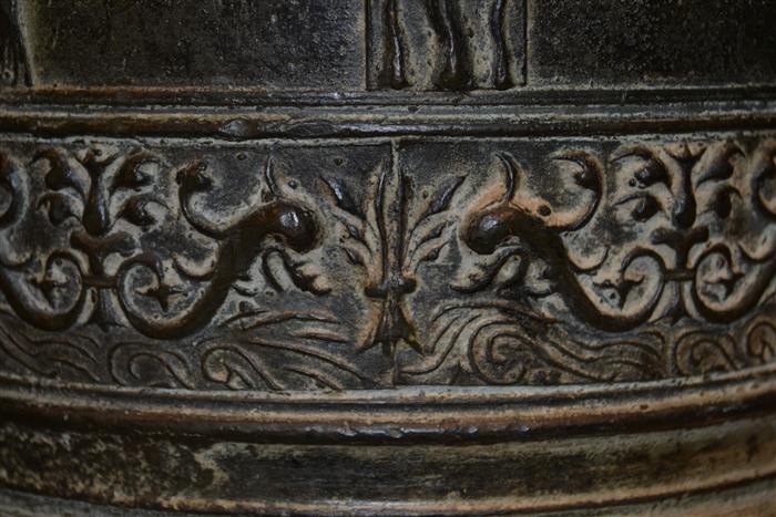A large Italian Renaissance bronze mortar