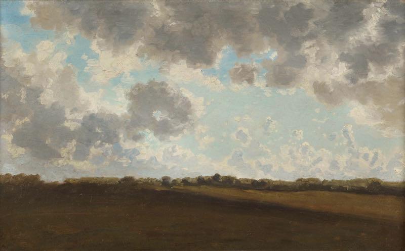 Auguste-Paul-Charles Anastasi (French 1820-1869), Etude de ciel, Le Berry, France