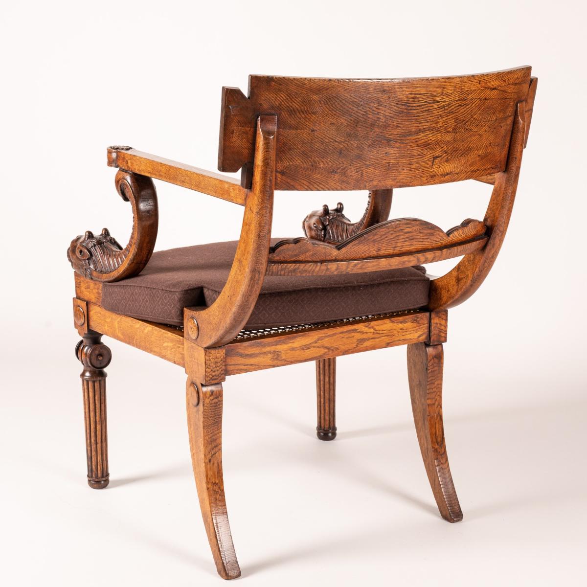 Regency Period Klismos Armchair