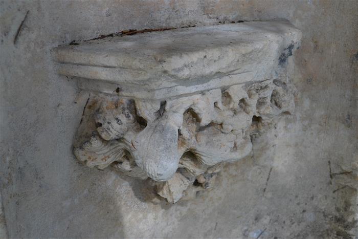 A beautiful 15th century limestone niche