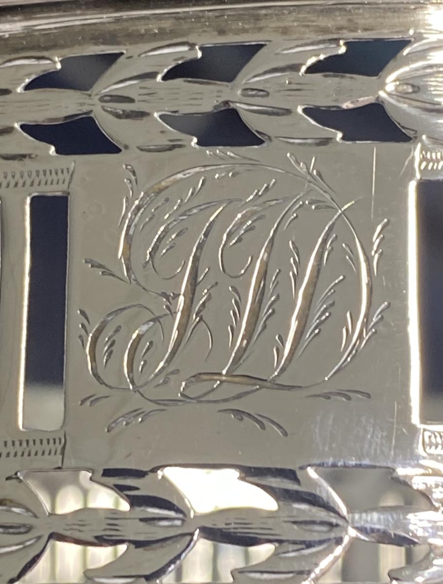 Thomas Daniel Georgian silver magnum coaster 1778