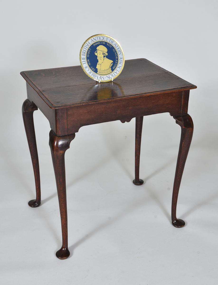 18th century oak lamp table