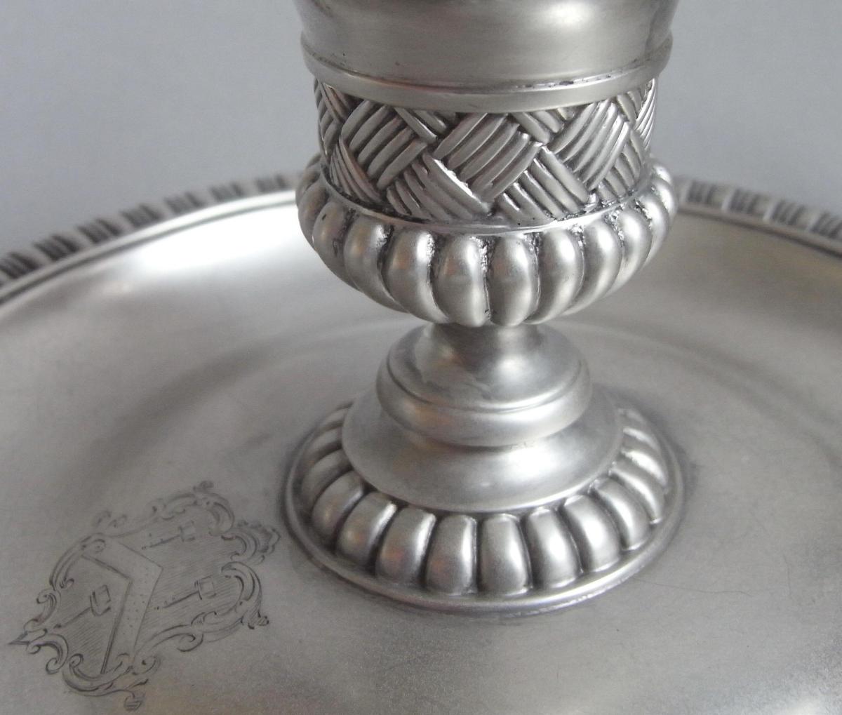 An extremely rare George III Chamberstick made in London in 1815 by Paul Storr