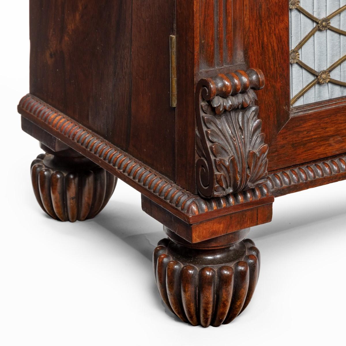 George IV rosewood side cabinets by Gillows