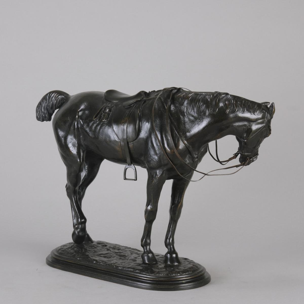 19th Century Animalier bronze entitled "Tired Hunter" by John Willis-Good