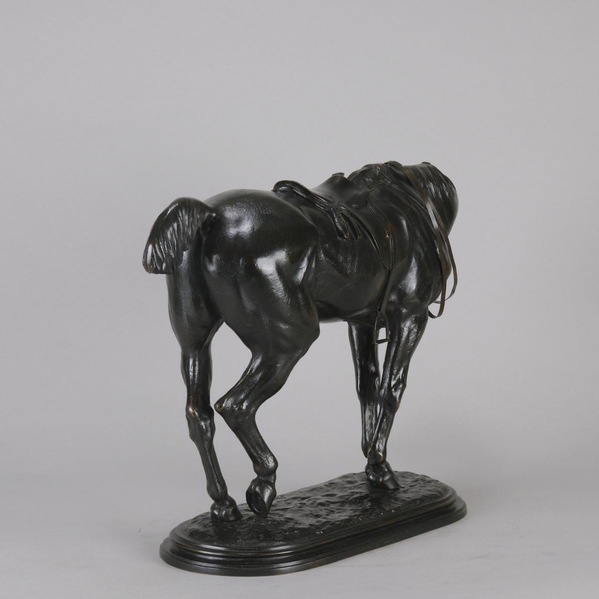 19th Century Animalier bronze entitled "Tired Hunter" by John Willis-Good