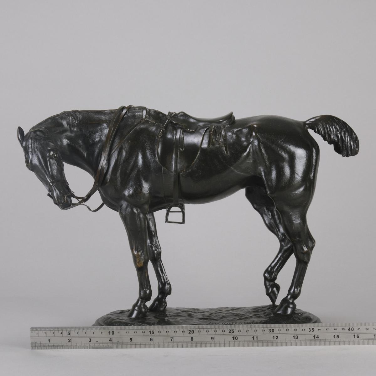 19th Century Animalier bronze entitled "Tired Hunter" by John Willis-Good