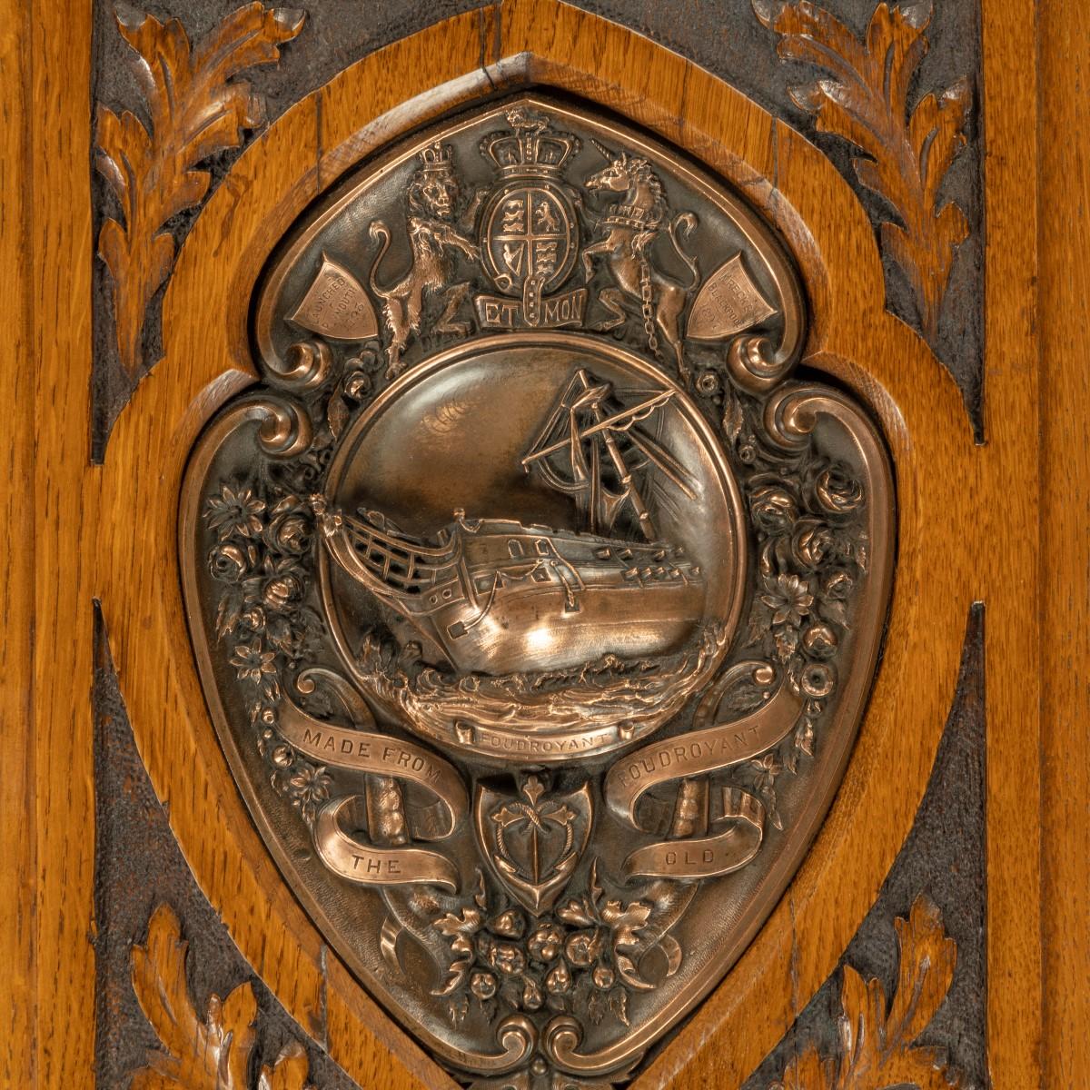 H.M.S. Foudroyant copper shield