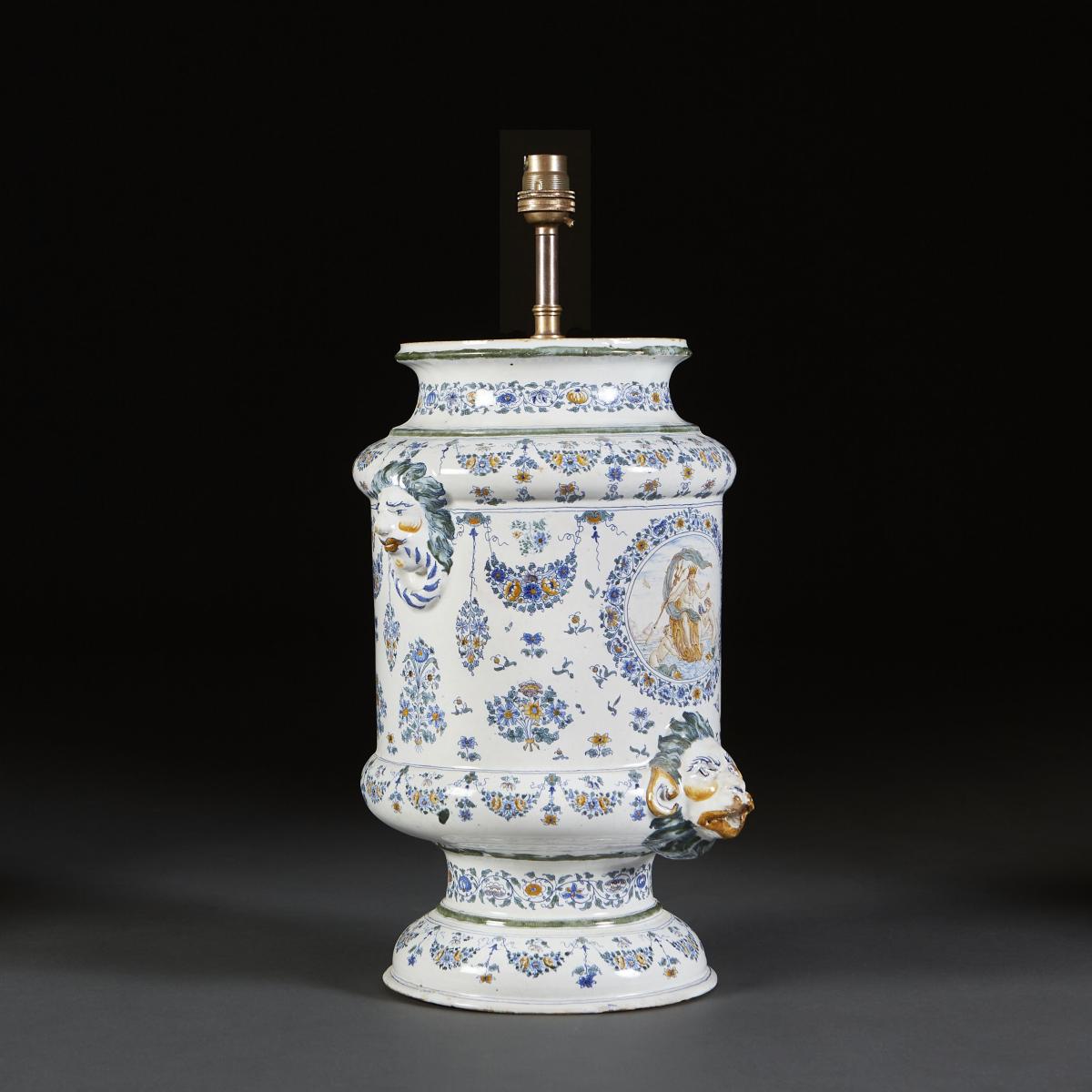 18th Century French Faeince Vase of Large Scale