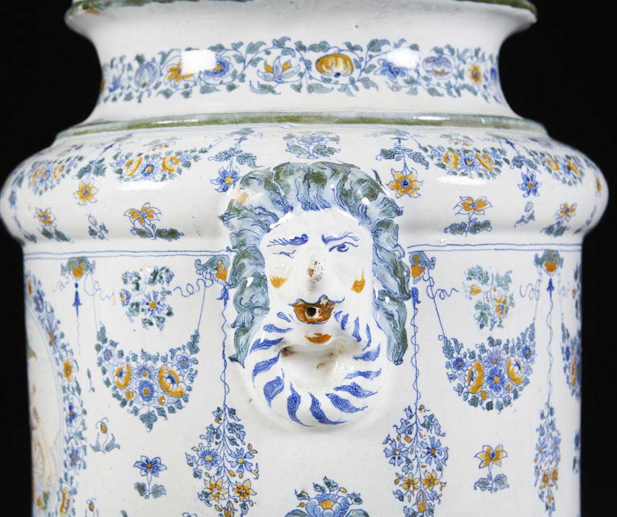 18th Century French Faeince Vase of Large Scale