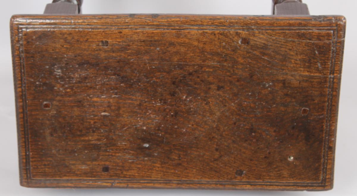 Late 17th century oak joint stool
