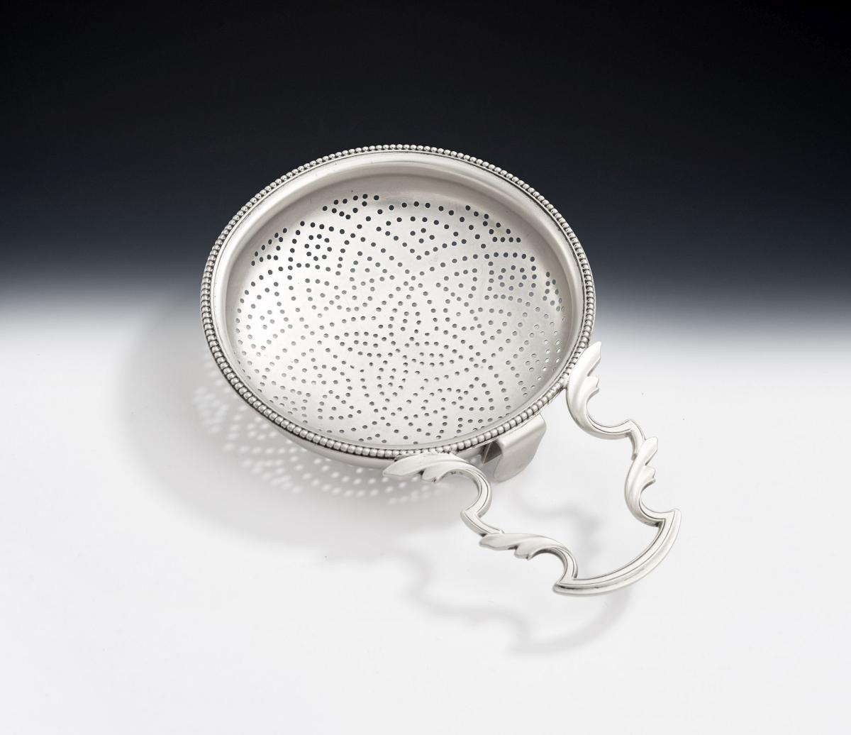 A fine George III Beaded Strainer made in London in 1783 by William Plummer