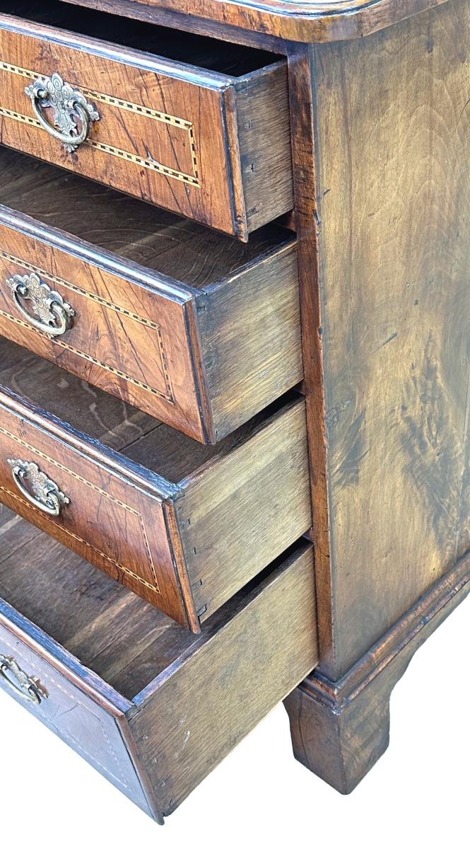 Small 18th Century Walnut Chest Of Drawers