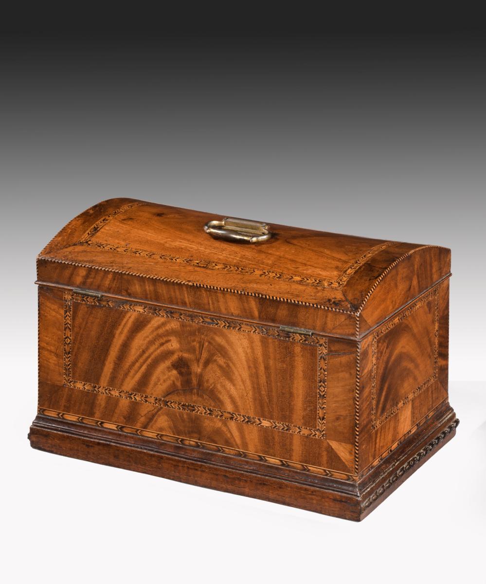 Georgian Mahogany Domed Box