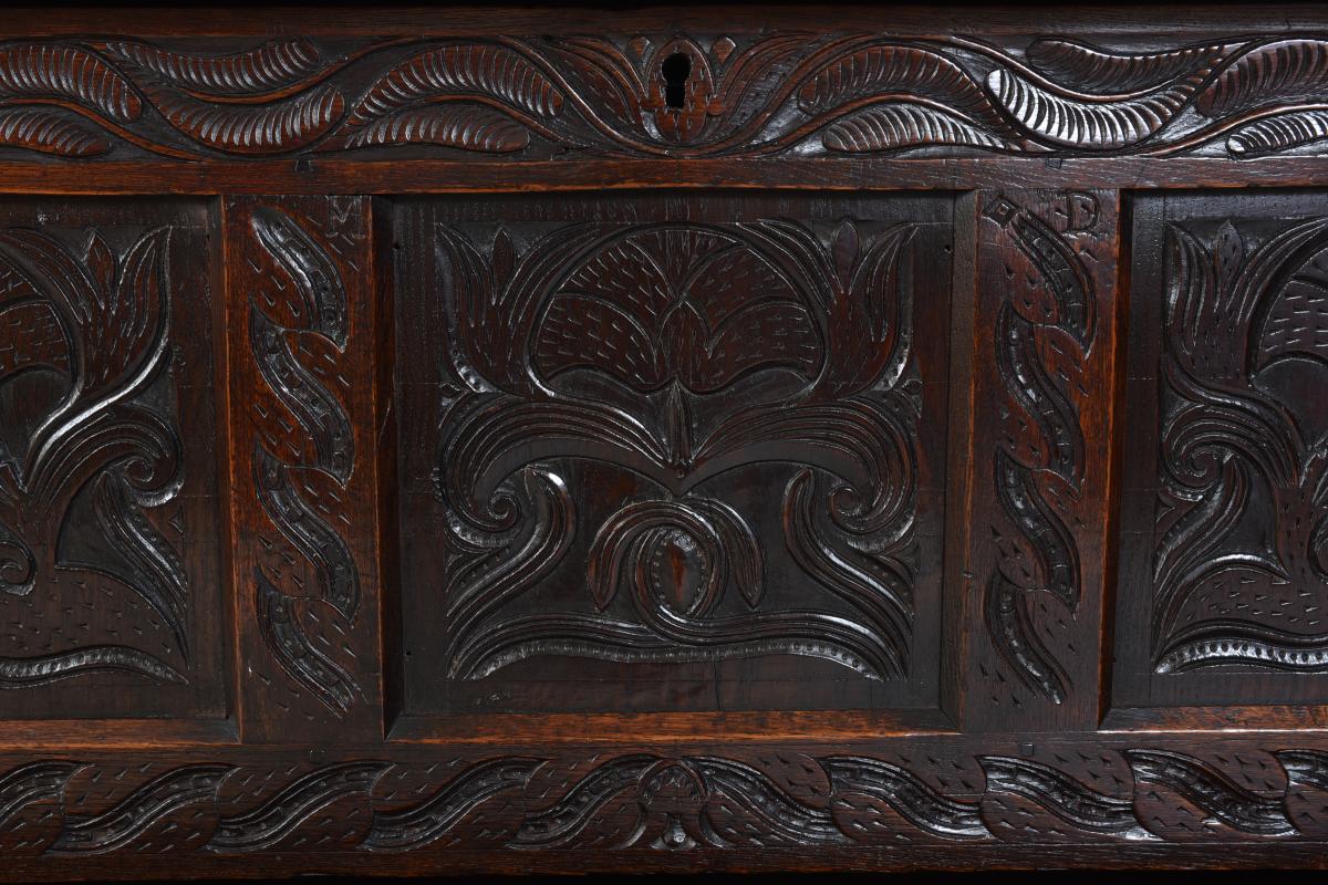 Somerset 17th century oak coffer