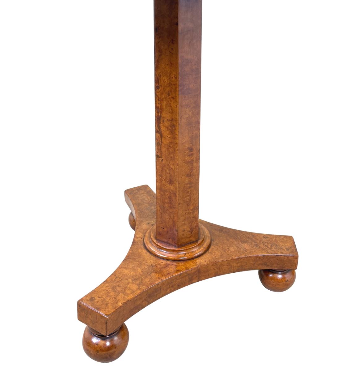19th Century Pollard Oak Lamp Table