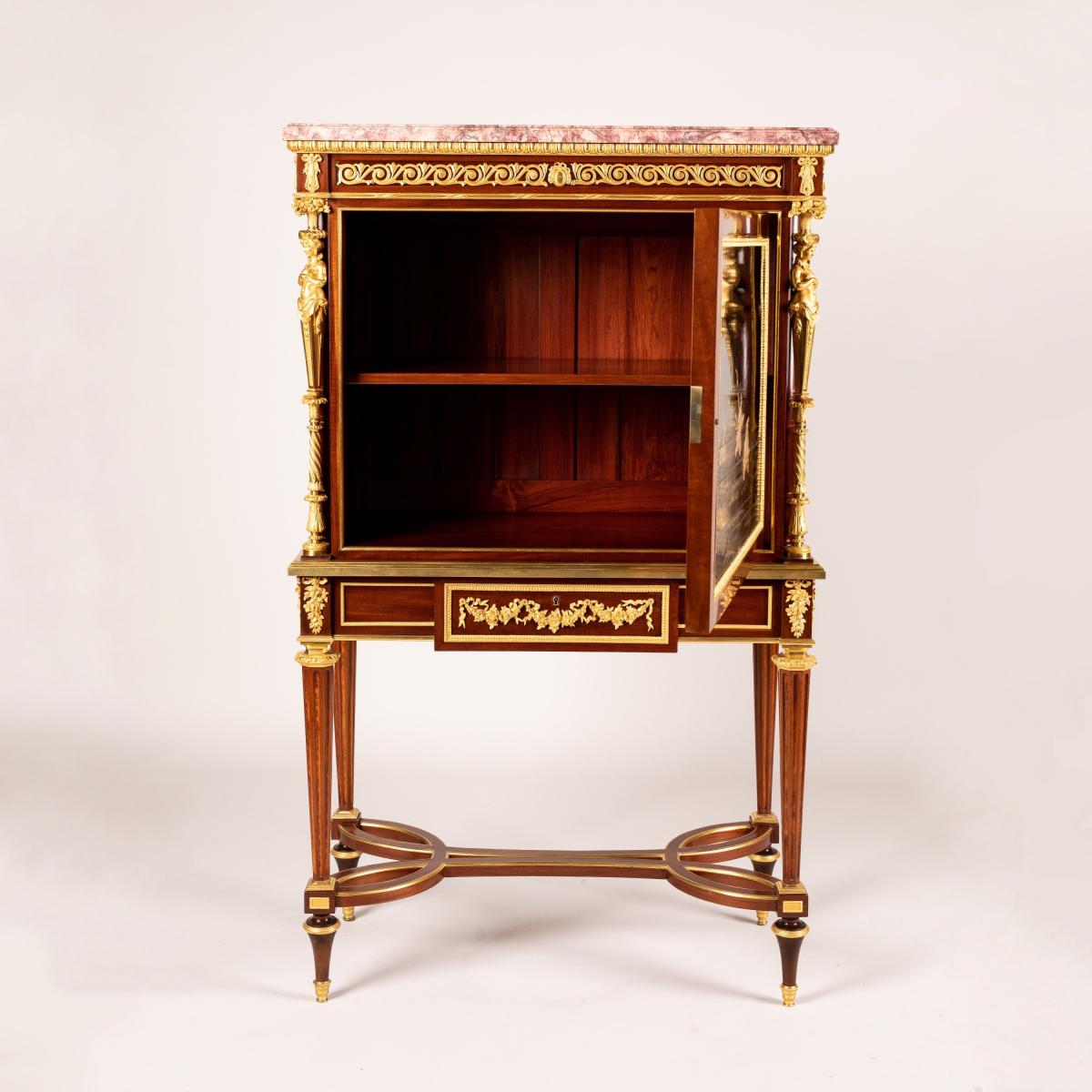 An Exquisite Pair of Louis XVI Style Cabinets By Charles-Guillaume Winckelsen