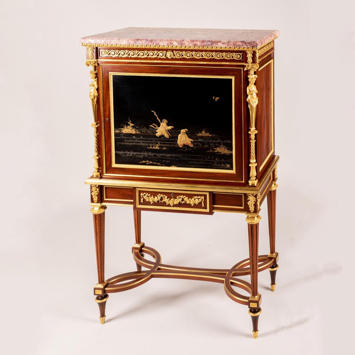 An Exquisite Pair of Louis XVI Style Cabinets By Charles-Guillaume Winckelsen