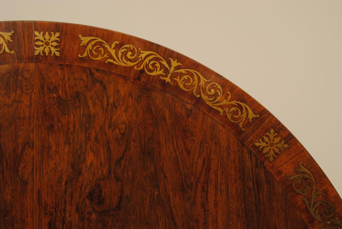 Regency Brass Inlaid Centre Table