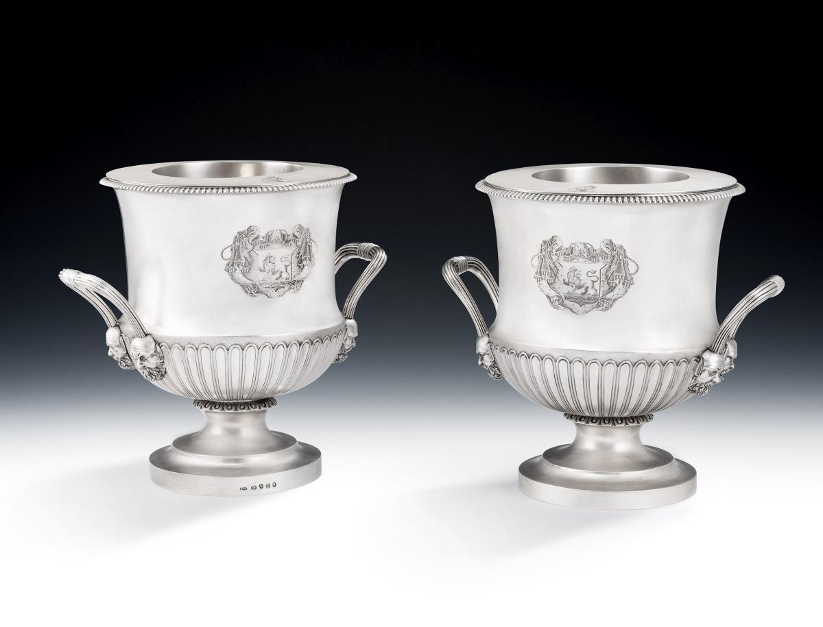 George III wine coolers made in London in 1807 by William Frisbee.
