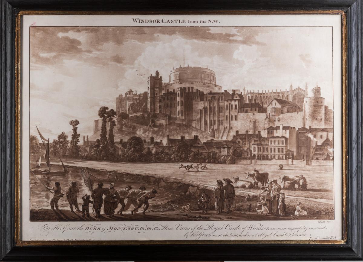 Windsor Castle & Eton, Etchings by Paul Sandby