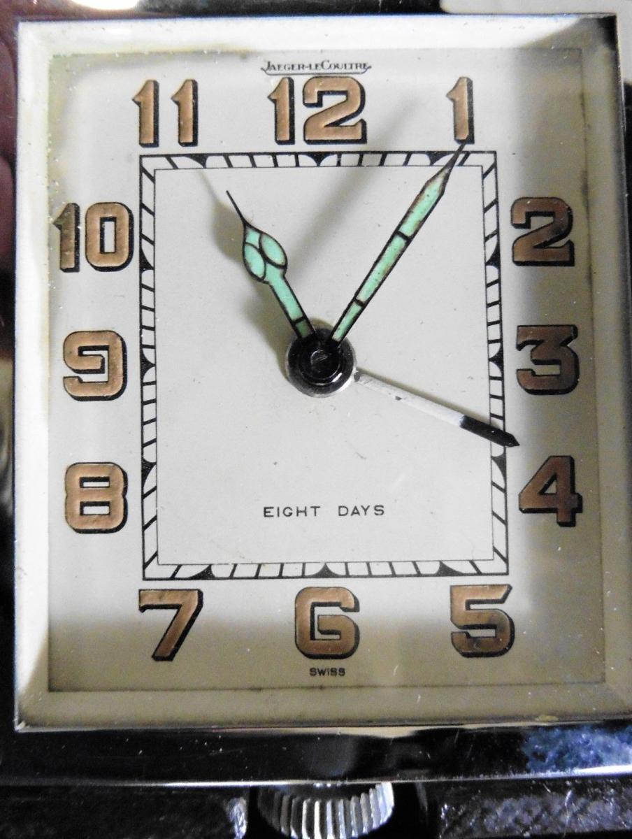 Art Deco Travel Clock by Jaeger Le Coultre