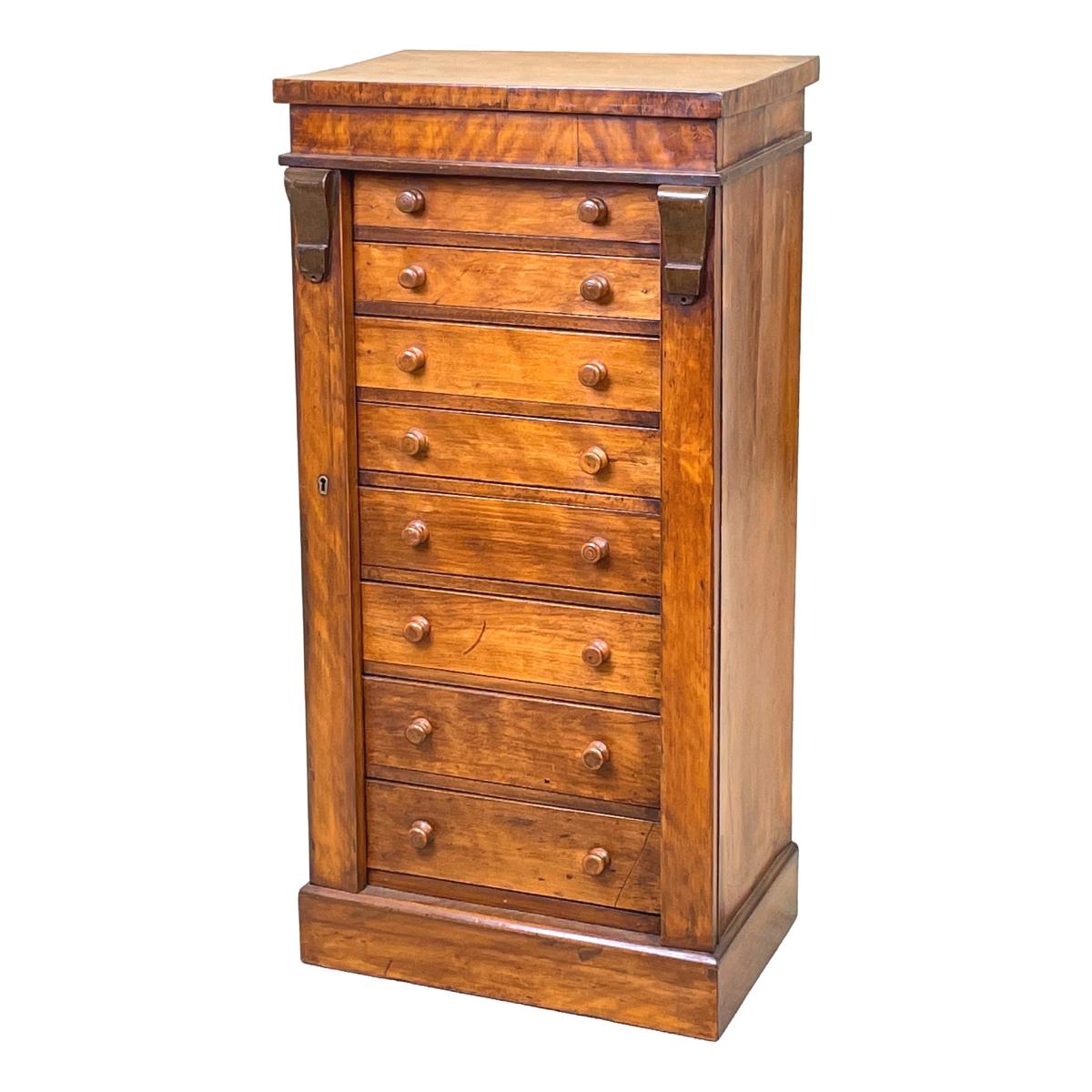 19th Century Satinbirch Childs Wellington Chest