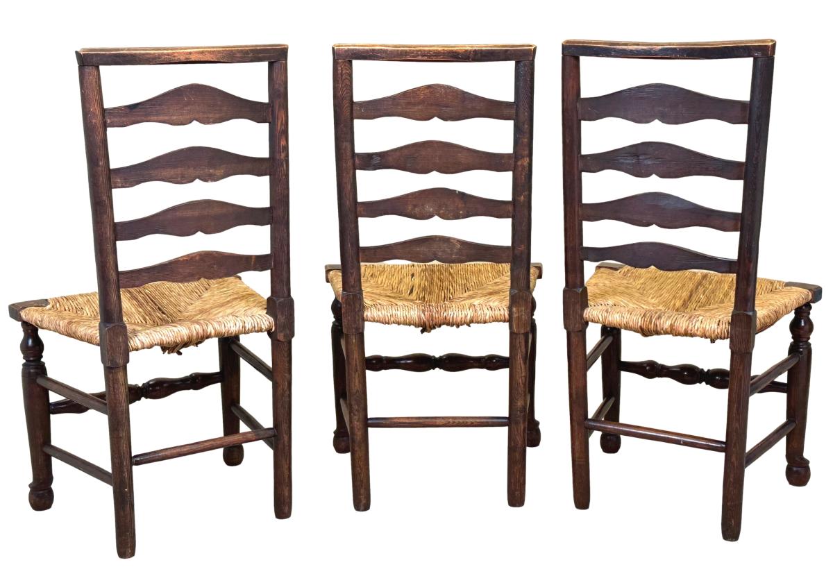 Set Of 8 Georgian Farmhouse Dining Chairs