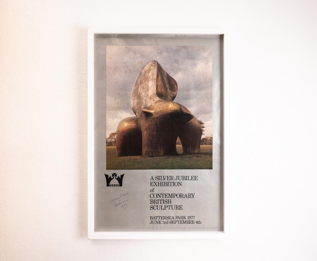 Signed Henry Moore poster