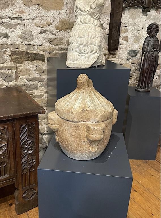 An Extremely Rare 12th Century Venetian Baptismal Font with Cover. Circa 1150-1200