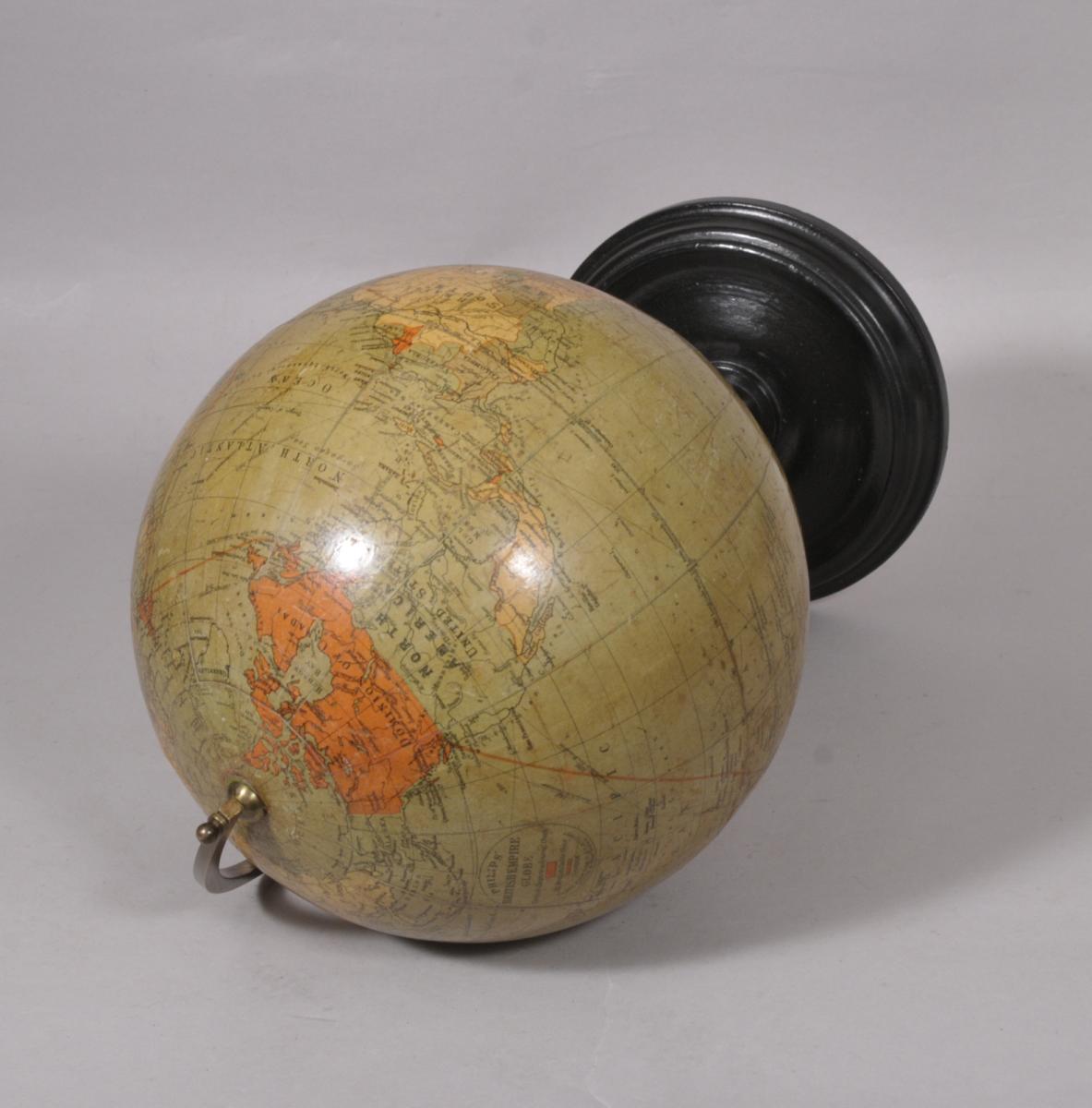 S/5277 Antique George V British Empire Globe