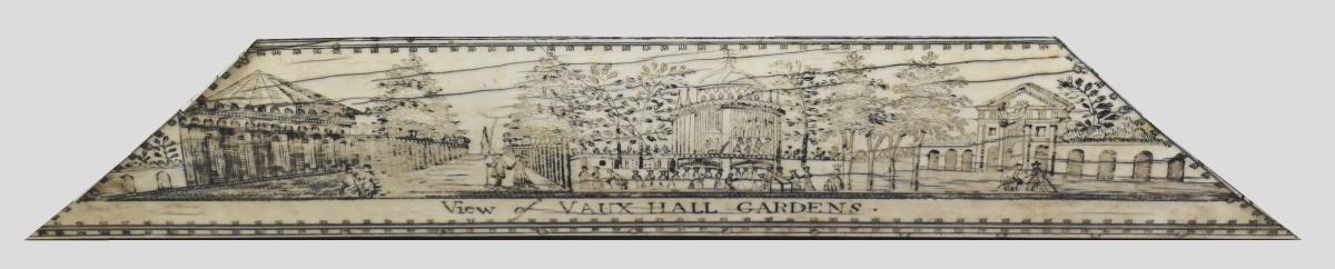 View at the Entrance into Vaux Hall Gardens published c.1776 by Robert Goadby